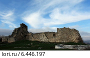 Цитадель, пещерный город Мангуп-Кале, Крым, таймлапс (2013 год). Стоковое видео, видеограф Артем Поваров / Фотобанк Лори