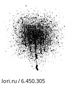 Черное пятно на белом фоне. Стоковая иллюстрация, иллюстратор Романова Светлана / Фотобанк Лори