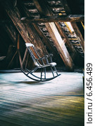 The rocking armchair on attic floor of Round Tower in Copenhagen. (2014 год). Стоковое фото, фотограф Сергей Пристяжнюк (Serg Zastavkin) / Фотобанк Лори