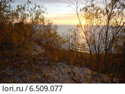 Восход солнца над Куршским заливом (2014 год). Редакционное фото, фотограф Ирина Борсученко / Фотобанк Лори