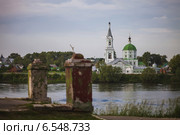 Тверь. Свято-Екатерининский женский монастырь на закате (2012 год). Стоковое фото, фотограф Ольга Денисова / Фотобанк Лори