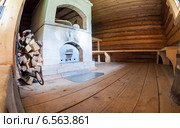 Интерьер русской бани. Стоковое фото, фотограф FotograFF / Фотобанк Лори