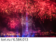 Фестиваль «Круг Света» 2014. Открытие в Останкине, праздничный салют. Редакционное фото, фотограф Владимир Князев / Фотобанк Лори
