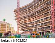 Строительство нового медиацентра НТВ (2014 год). Редакционное фото, фотограф Владимир Князев / Фотобанк Лори