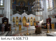 Интерьер храма. Владимирский собор (усыпальница адмиралов), Севастополь. (2014 год). Редакционное фото, фотограф Щеголева Ольга / Фотобанк Лори