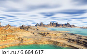 Горы и небо с высоты птичьего полета. 3D анимация. Стоковая анимация, аниматор Parmenov Pavel / Фотобанк Лори