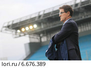 Тренер сборной России по футболу Фабио Капелло (2014 год). Редакционное фото, фотограф Alexander Nesterov / Фотобанк Лори