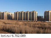 ТиНАО, Коммунарка. Вид на новостройки в Новой Москве (2014 год). Стоковое фото, фотограф Алексей Голубович / Фотобанк Лори