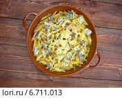 Макароны пенне с сыром и макрелью. Стоковое фото, фотограф Александр Fanfo / Фотобанк Лори