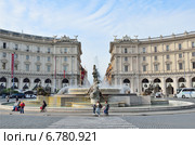 Площадь Республики в Риме (2013 год). Редакционное фото, фотограф Овчинникова Ирина / Фотобанк Лори