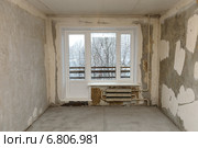Монтаж пластиковых окон, новое окно (балконный блок) Стоковое фото, фотограф Джигарян Дмитрий / Фотобанк Лори
