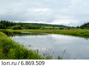 Река Добрянка, Добрянский район, Пермский Край. Стоковое фото, фотограф Александр  Буторин / Фотобанк Лори