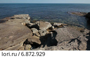 Побережье Черного моря, мыс Тарханкут. Крым. Стоковое видео, видеограф Анатолий Типляшин / Фотобанк Лори