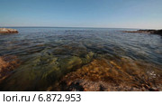 Побережье Черного моря, мыс Тарханкут. Крым. Стоковое видео, видеограф Анатолий Типляшин / Фотобанк Лори