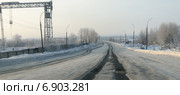 Березники-Усолье. Зимняя дорога. (2015 год). Стоковое фото, фотограф Дмитрий Петренко / Фотобанк Лори