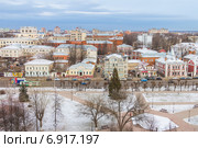 Россия, Иваново, вид на площадь Революции зимним вечером (2014 год). Редакционное фото, фотограф Дарья Родоманова (Проскурина) / Фотобанк Лори