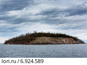 Вид побережье Ушканьих островов на озере Байкал, Россия. Стоковое фото, фотограф Николай Винокуров / Фотобанк Лори
