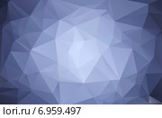 Серо-голубой фон из треугольников. Стоковая иллюстрация, иллюстратор Irina Jesikova / Фотобанк Лори