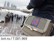 Акция в поддержку людей на Донбассе на Поклонке в Москве (2015 год). Стоковое фото, фотограф Дмитрий Неумоин / Фотобанк Лори