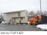 Здание диспетчерской снегоплавильного пункта, Москва (2015 год). Редакционное фото, фотограф Малышев Андрей / Фотобанк Лори
