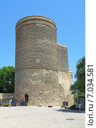 Девичья башня в Баку, Азербайджан (2014 год). Стоковое фото, фотограф Михаил Марковский / Фотобанк Лори