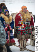 Женщины народности Ханты в традиционных костюмах (2014 год). Редакционное фото, фотограф Алексей Маринченко / Фотобанк Лори