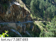 Участок автодороги Бхунтар-Маникаран. Северная Индия (2011 год). Стоковое фото, фотограф Виктор Карасев / Фотобанк Лори