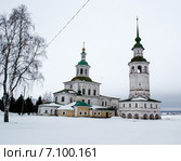 Церковь Николы Гостунского в Великом Устюге зимой (2015 год). Стоковое фото, фотограф Светлана Шимкович / Фотобанк Лори
