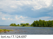 Летний пейзаж, Онежское озеро, остров Вороний. Стоковое фото, фотограф Юлия Бабкина / Фотобанк Лори