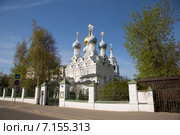 Москва. Церковь Николая Чудотворца в Пыжах на Большой Ордынке (2014 год). Стоковое фото, фотограф Михаил Ворожцов / Фотобанк Лори