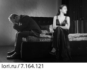 Семейная ссора в спальне. Стоковое фото, фотограф Вячеслав Николаенко / Фотобанк Лори