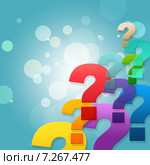 Question Marks Shows Frequently Asked Questions And Asking. Стоковая иллюстрация, иллюстратор Stuart Miles / Фотобанк Лори
