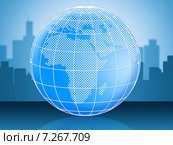 World Globe Represents Globally Globalise And Global. Стоковая иллюстрация, иллюстратор Stuart Miles / Фотобанк Лори