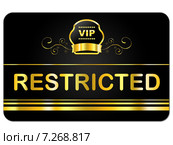 Membership Card Means Very Important Person And Rarity. Стоковая иллюстрация, иллюстратор Stuart Miles / Фотобанк Лори
