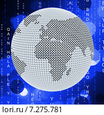 Global Matrix Means Globalize Globalization And Network. Стоковая иллюстрация, иллюстратор Stuart Miles / Фотобанк Лори