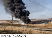 Пожар Красноярске (2015 год). Редакционное фото, фотограф Олег Брагин / Фотобанк Лори