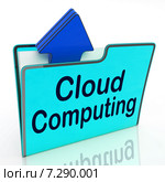 Cloud Computing Means Network Server And Business. Стоковое фото, фотограф Stuart Miles / Фотобанк Лори
