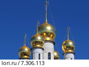 Санкт-Петербург. Золотые купола Собора Феодоровской иконы Божией Матери (2015 год). Стоковое фото, фотограф Александр Тарасенков / Фотобанк Лори