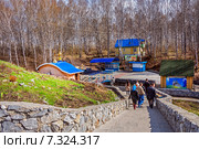 Святой ключ. Искитимский район Новосибирской области (2015 год). Редакционное фото, фотограф Евгений Мухортов / Фотобанк Лори