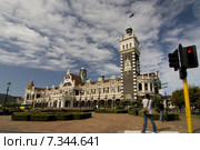 New Zeland Dunedin Railway Station New Zealand CWO_0102New Zealand, South Island, Dunedin railway statioin. Редакционное фото, агентство BE&W Photo / Фотобанк Лори