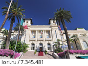 Facade of th Municipal Gambling Casino San Remo, Liguria Italy. Стоковое фото, агентство BE&W Photo / Фотобанк Лори