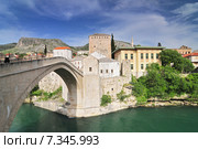 Old bridge in Mostar Bosnia and Herzegovina. Стоковое фото, агентство BE&W Photo / Фотобанк Лори
