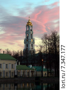 Троице-Сергиева лавра колокольня ,Сергиев Посад (2015 год). Стоковое фото, фотограф Алексей Дроздов / Фотобанк Лори