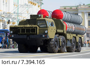 Пусковая установка ЗРС С-300ПМ на репетиции парада в честь Дня Победы в Санкт-Петербурге (2015 год). Редакционное фото, фотограф Виктор Карасев / Фотобанк Лори