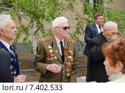 Ветераны поминают погибших воинов (2015 год). Редакционное фото, фотограф Иванов Алексей / Фотобанк Лори