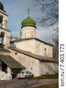 Псков. Церковь Анастасии Римлянки (1539) (2015 год). Стоковое фото, фотограф Бурмистрова Ирина / Фотобанк Лори