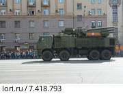 Зенитный ракетно-пушечный комплекс "Панцирь-С"после парада в честь 70-летия Победы в Великой Отечественной войне. Москва, 2015. Редакционное фото, фотограф Лада Иванова / Фотобанк Лори