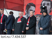 Ветераны спорта, заслуженные спортсмены и тренеры на праздновании, посвященном 80-летию со дня основания спортивного общества Спартак в Лужниках, (2015 год). Редакционное фото, фотограф Pukhov K / Фотобанк Лори