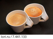 Two cups of coffee. Стоковое фото, фотограф Морозова Татьяна / Фотобанк Лори