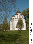 Храм Архангела Михаила в селе Микулино Городище (2015 год). Стоковое фото, фотограф Александр Курлович / Фотобанк Лори